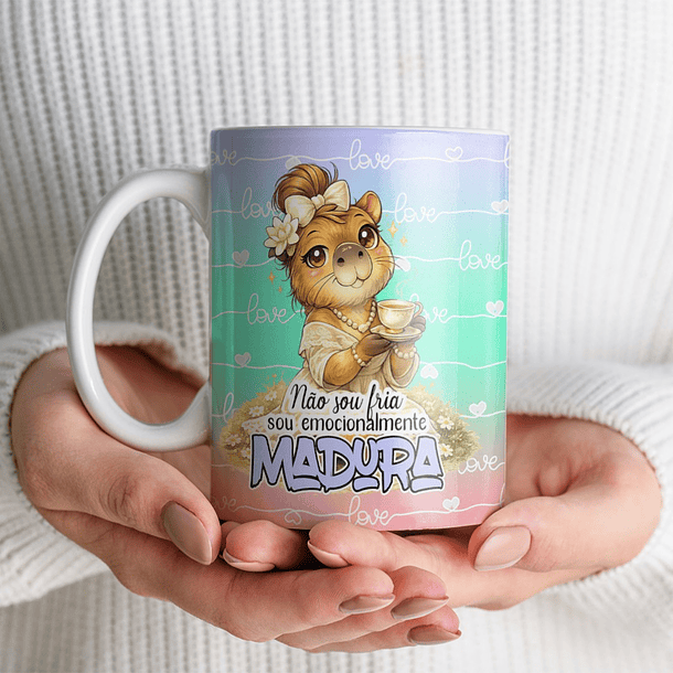 10 Artes para Caneca Capivara Sincera Frases Arquivo Editável  10