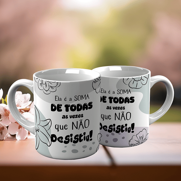 10 Artes para Canecas Minimalistas Dia da Mulher Frases Inpiradoras Arquivo Editável 2