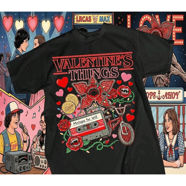 12 Artes para Camisa Stranger Things Camisetas Arquivo em Png 2