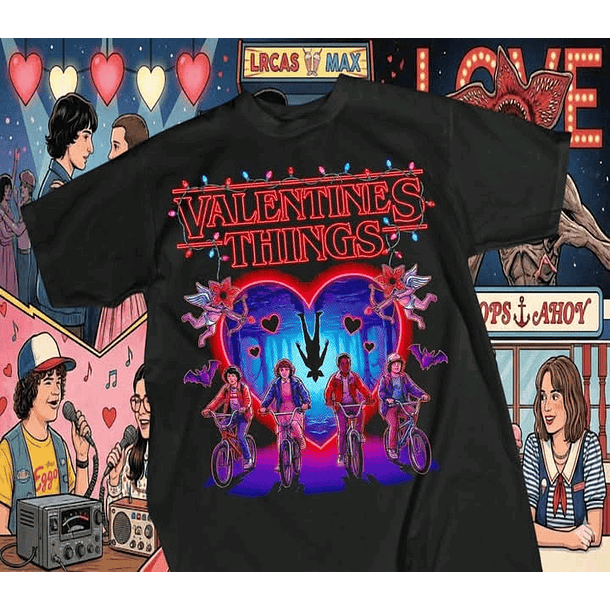 12 Artes para Camisa Stranger Things Camisetas Arquivo em Png 3