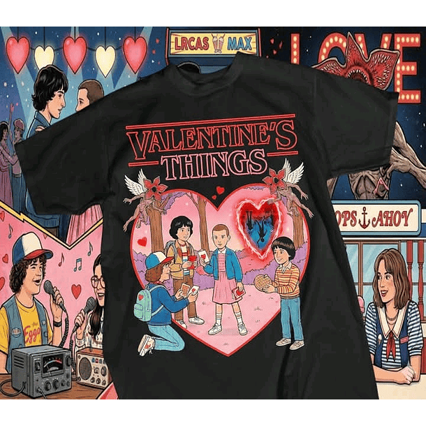 12 Artes para Camisa Stranger Things Camisetas Arquivo em Png 7