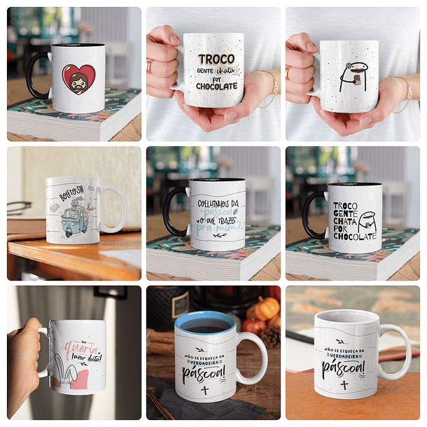 15 Artes para Caneca Exclusivo Páscoa Arquivo em Png  2