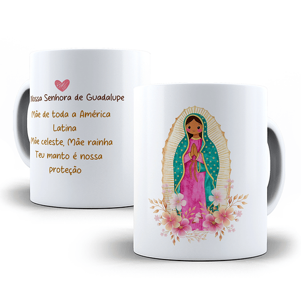 16 Artes para Canecas Virgem de Guadalupe – Rosário da Madrugada Arquivo em Jpg 9
