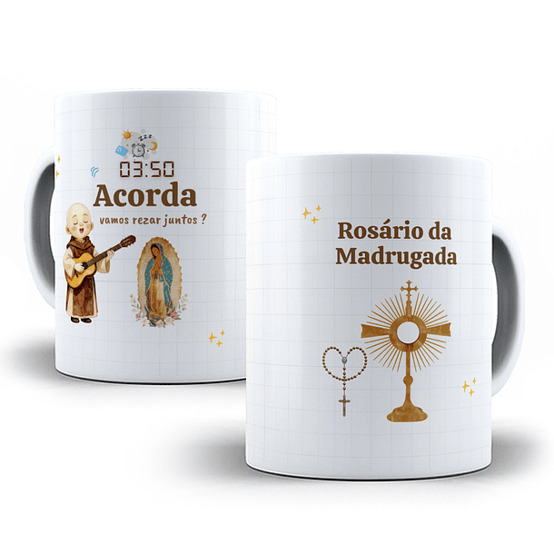 16 Artes para Canecas Virgem de Guadalupe – Rosário da Madrugada Arquivo em Jpg 11