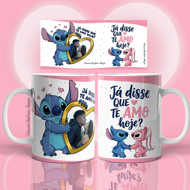17 Artes para Caneca Stitch Namorados Arquivo em Png 2