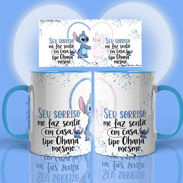 17 Artes para Caneca Stitch Namorados Arquivo em Png 14