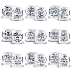 25 Artes para Caneca Salmo Do Dia Frases Arquivo Editável 