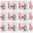 26 Artes para Caneca Alfabeto Feminino Flores Arquivo Editável  1