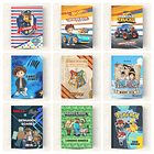 73 Artes para Capas de Caderno Personagens Volta às Aulas Arquivo em Canva 8