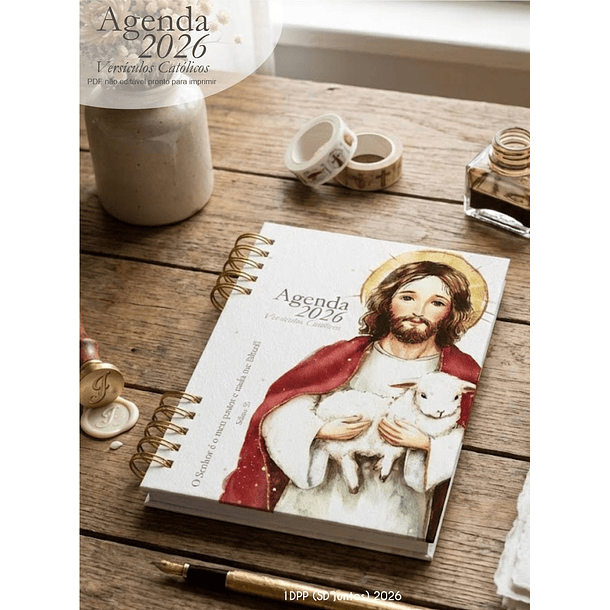 Arquivo Agenda com versículos católicos + 16 capas 2026 Arquivo em Pdf  5