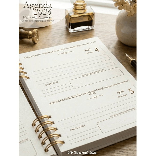 Arquivo Agenda com versículos católicos + 16 capas 2026 Arquivo em Pdf  8