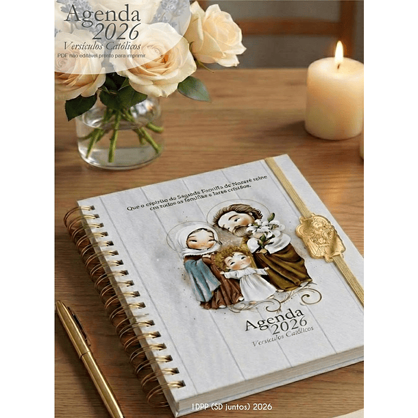 Arquivo Agenda com versículos católicos + 16 capas 2026 Arquivo em Pdf  9