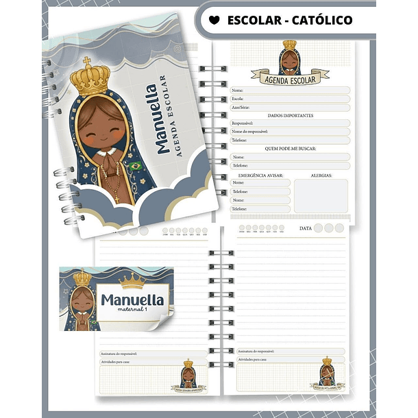 Arquivo agenda Escolar Catolica Santinhos Arquivo em Pdf  3