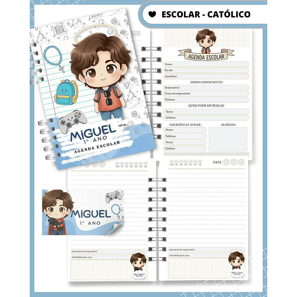 Arquivo agenda Escolar Catolica Santinhos Arquivo em Pdf  4