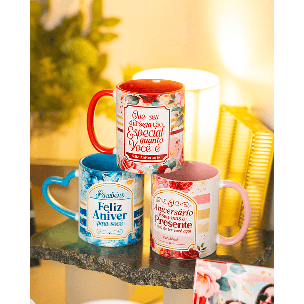 22 Artes para Caneca Feliz Aniversário Arquivo em Png 1