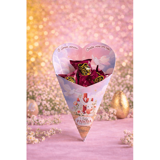 Arquivo Buque Gigante Coração Páscoa  Arquivo em pdf  3