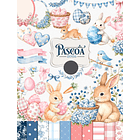 Kit Digital Mega combo Páscoa Cristã e Coelhinhos e Printables Aquarelado Arquivos em Png 2