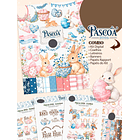 Kit Digital Mega combo Páscoa Cristã e Coelhinhos e Printables Aquarelado Arquivos em Png 3