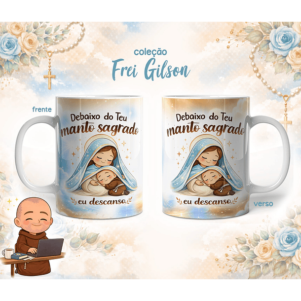 10 Artes para Caneca Frei Gilson Arquivo em Jpg 4