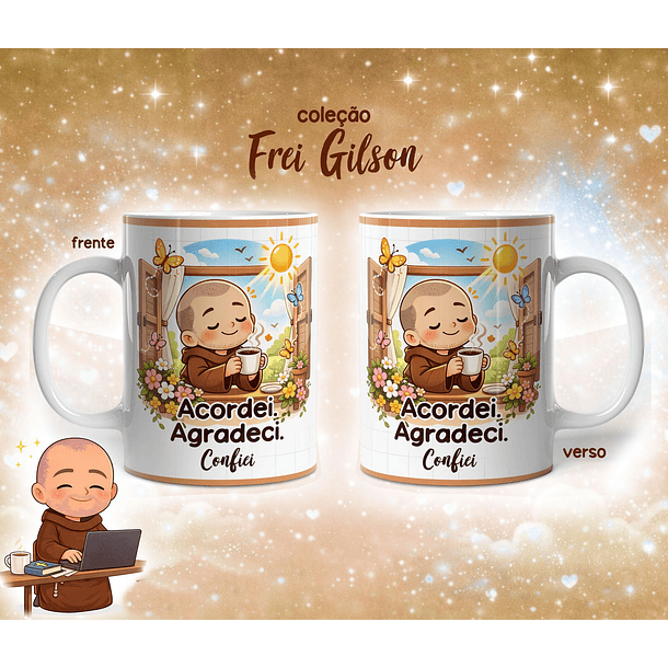 10 Artes para Caneca Frei Gilson Arquivo em Jpg 12