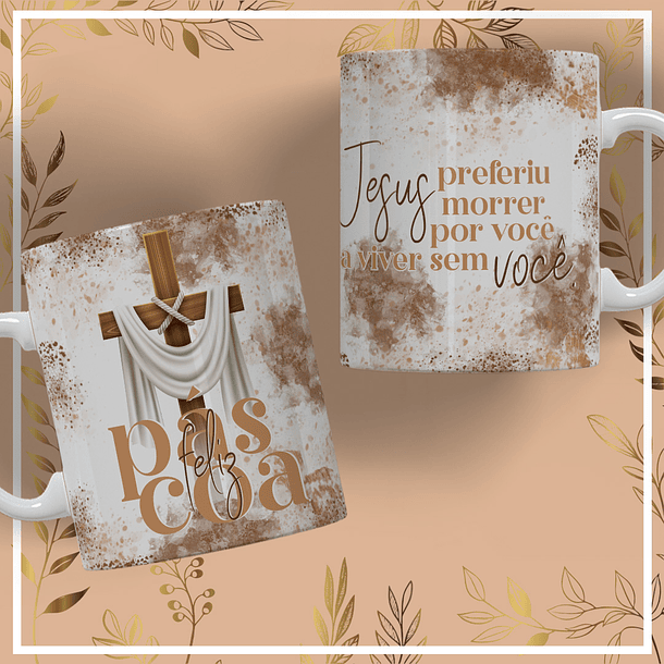 11 Artes para Caneca Páscoa Arquivo Editável 6