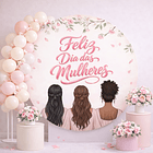 12 Artes para Painéis Redondo Dia das Mulheres Arquivo em Png 2