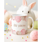 15 Artes para Canecas Páscoa Delicada Coelhos Arquivo Editável  2