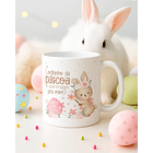 15 Artes para Canecas Páscoa Delicada Coelhos Arquivo Editável  6