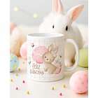 15 Artes para Canecas Páscoa Delicada Coelhos Arquivo Editável  8