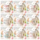 15 Artes para Canecas Páscoa Delicada Coelhos Arquivo Editável  11