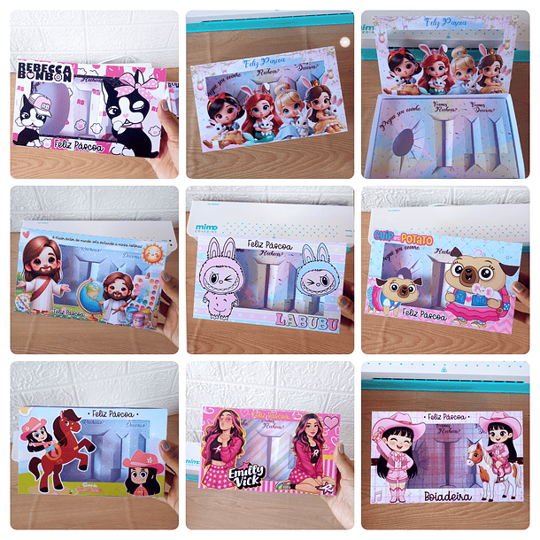 37 Moldes Mini Confeiteiro Páscoa Personagens Arquivo Pdf  4