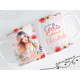 14 Artes para Caneca Dia das Mulheres Arquivo em Png 