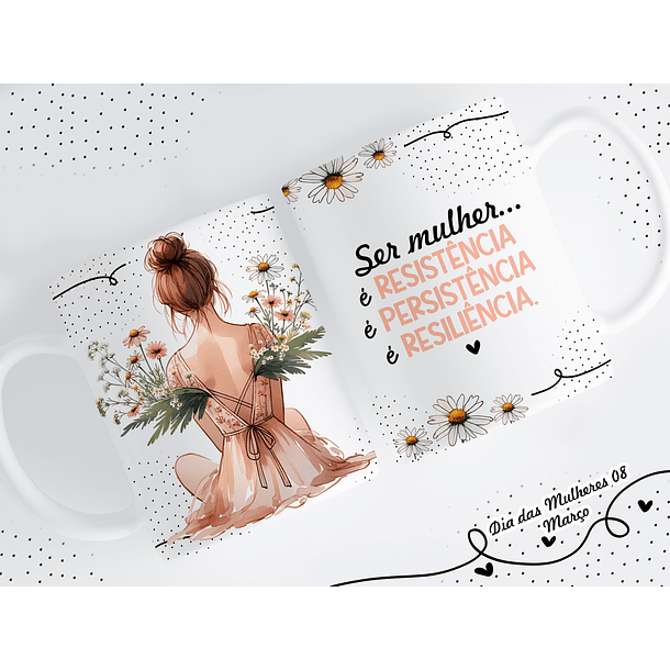 14 Artes para Caneca Dia das Mulheres Arquivo em Png  6