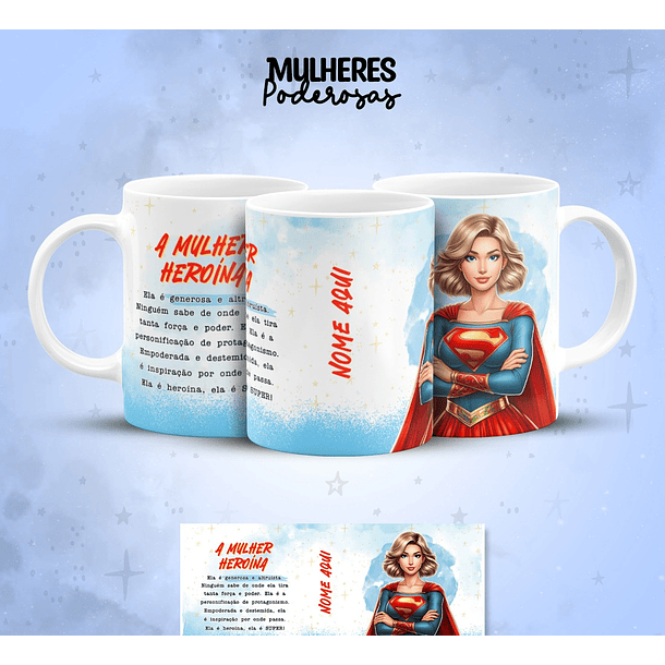 17 Artes para Caneca Dia das  Mulheres Personagens Arquivo em Jpg  2