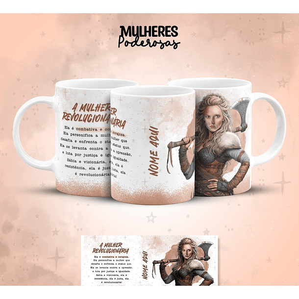 17 Artes para Caneca Dia das  Mulheres Personagens Arquivo em Jpg  6