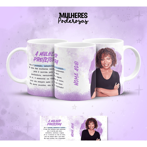 17 Artes para Caneca Dia das  Mulheres Personagens Arquivo em Jpg  7