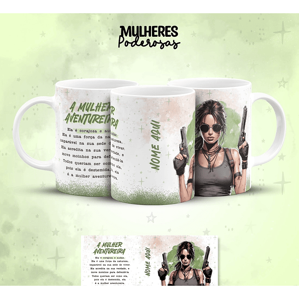 17 Artes para Caneca Dia das  Mulheres Personagens Arquivo em Jpg  8