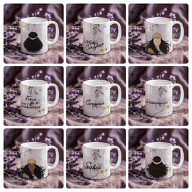 20 Artes para Caneca Dia Da Mulher Arquivo em Png - Sublimação