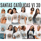24 Artes para Caneca e Camisa Santinhas Catolicas Arquivo Editável 3