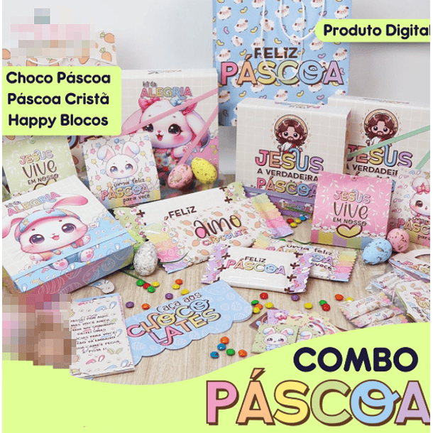Arquivo de Corte Mimos Páscoa Coelhinho e Cristã Arquivo em Pdf 1