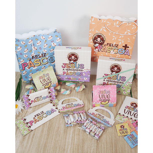 Arquivo de Corte Mimos Páscoa Coelhinho e Cristã Arquivo em Pdf 14