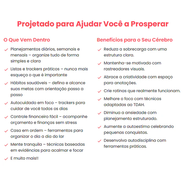 Arquivo Planner sem Caos - TDAH Arquivo em Pdf Para Impressão 6
