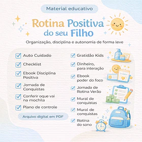 Arquivos para Rotina Positiva do seu Filho Arquivo em Pdf Para Impressão 