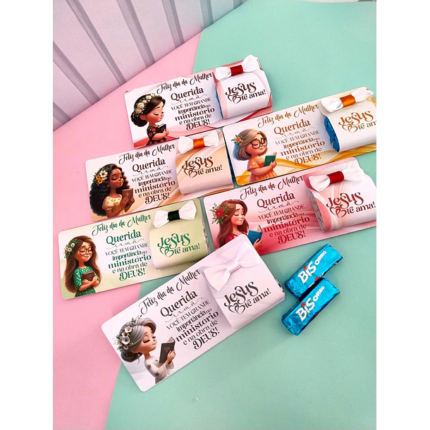 6 Artes para Card Dia da Mulher Cristã Arquivo em Pdf  Para Impressão 1