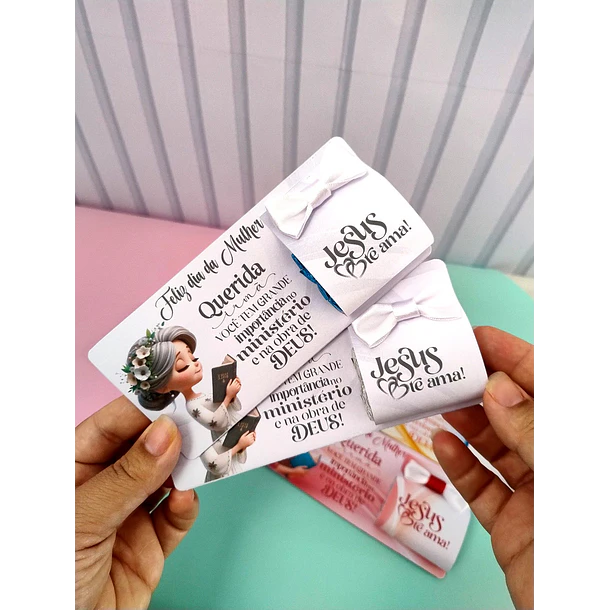 6 Artes para Card Dia da Mulher Cristã Arquivo em Pdf  Para Impressão 2