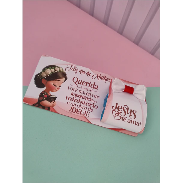 6 Artes para Card Dia da Mulher Cristã Arquivo em Pdf  Para Impressão 4