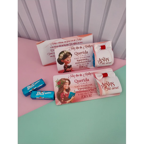 6 Artes para Card Dia da Mulher Cristã Arquivo em Pdf  Para Impressão 5