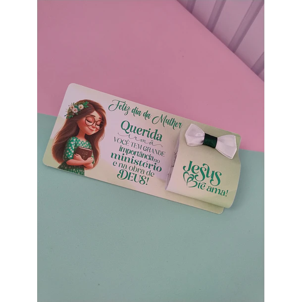 6 Artes para Card Dia da Mulher Cristã Arquivo em Pdf  Para Impressão 7
