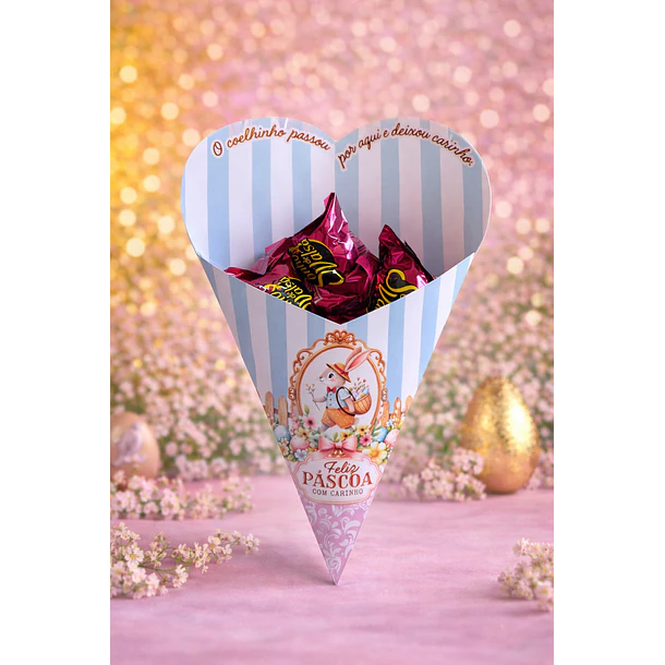 Arquivo Buque Gigante Coração Páscoa  Arquivo em pdf  Para Impressão 2