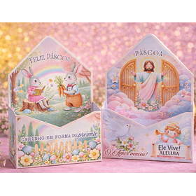 Arquivo Mini Caixa Envelope Páscoa Arquivo em Pdf